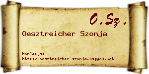 Oesztreicher Szonja névjegykártya
